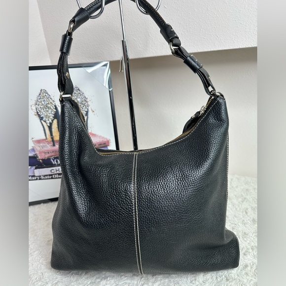 Kate Spade Pebbled Leather Black Shoulder Bag - Picture 15 of 17